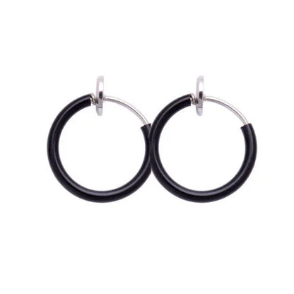 Dark Circle Earrings