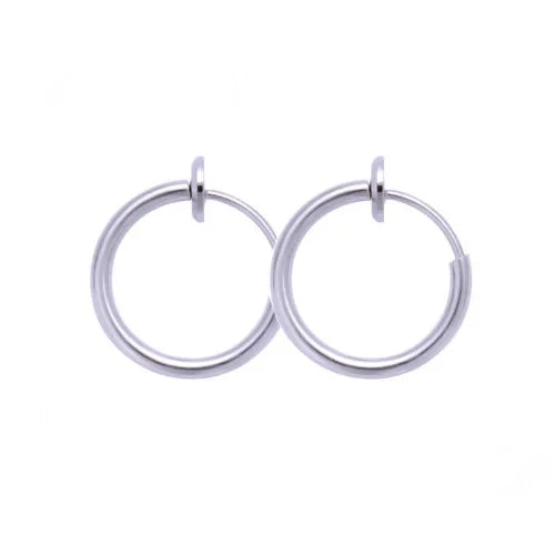 Silver Circle Earrings